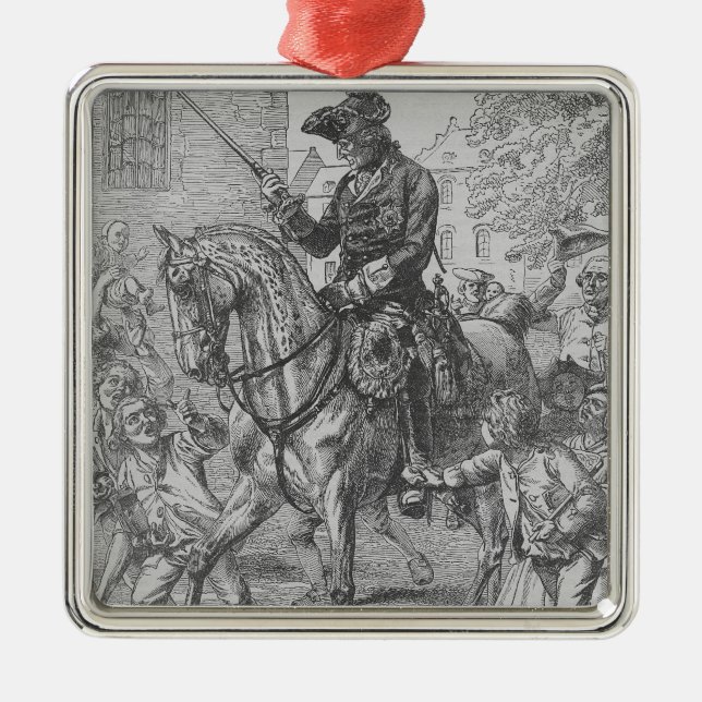 Frederick the Great of Prussia Metal Ornament (Front)