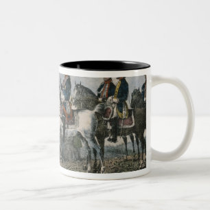 Frederick the Great with the farmers Two-Tone Coffee Mug