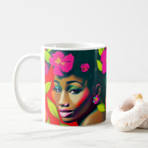 Fredericka Abstract African American Woman Coffee Mug