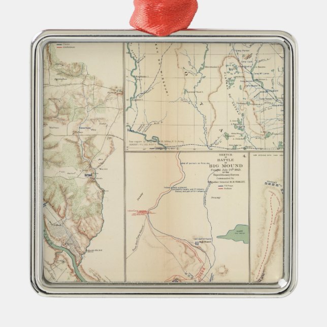 Fredericksburg Metal Tree Decoration (Front)