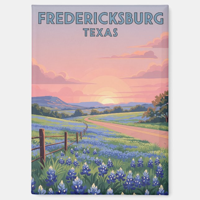 Fredericksburg Texas Travel Magnet (Front)