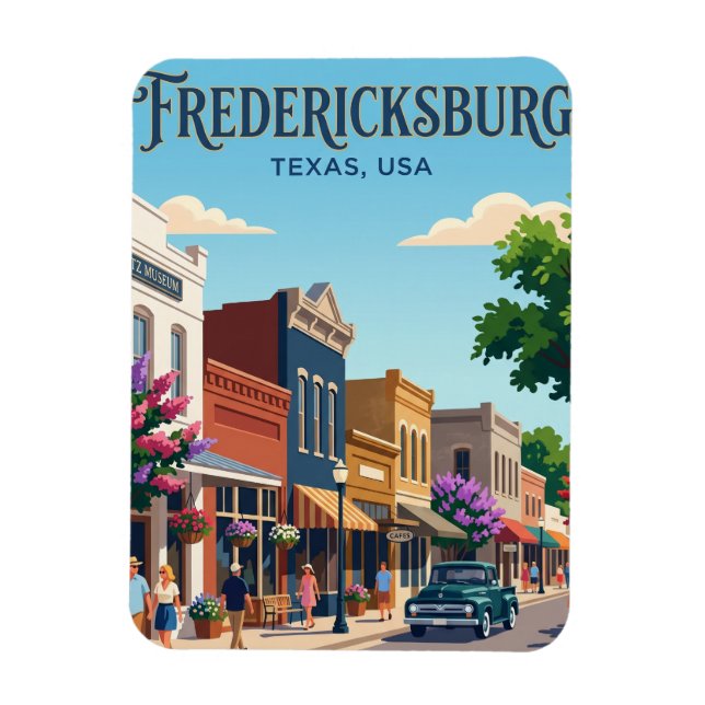 Fredericksburg USA Magnet (Vertical)