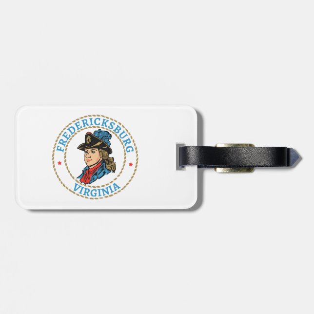 Fredericksburg Virginia Colonial Luggage Tag (Back Horizontal)