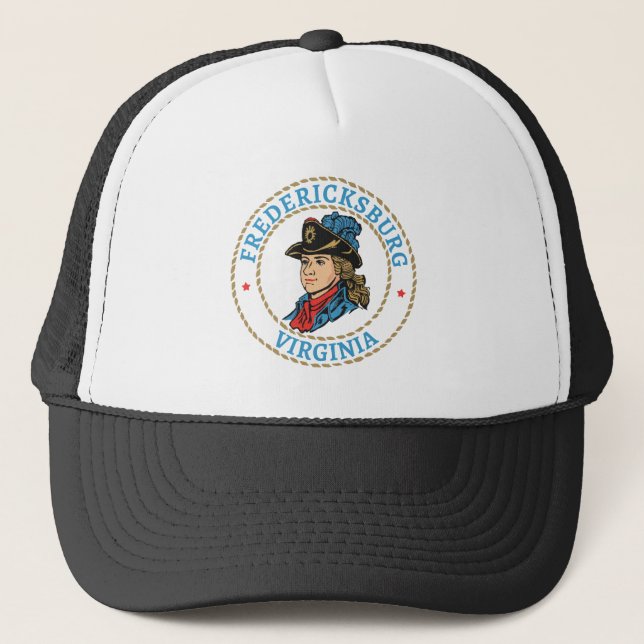 Fredericksburg Virginia Colonial Trucker Hat (Front)