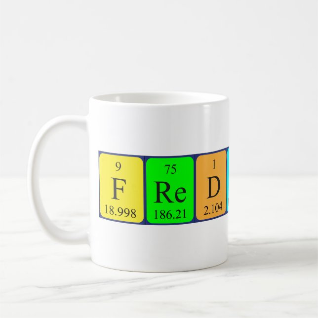 Frederico periodic table name mug (Left)