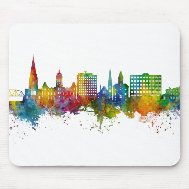 Fredericton Canada Skyline Mouse Pad (Front)