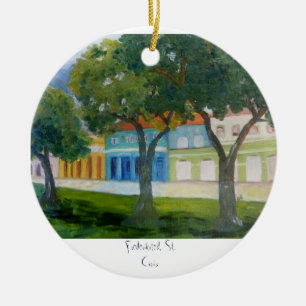 , Frederiksted, St. Croix Ceramic Ornament