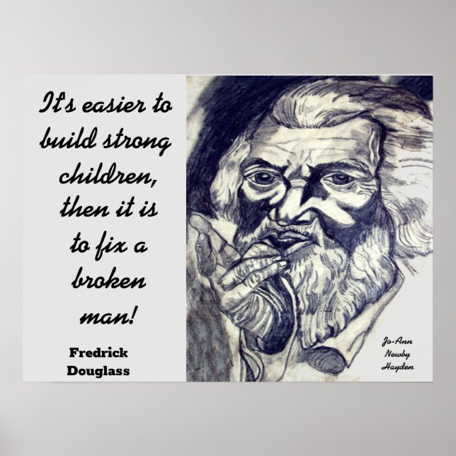 FREDRICK DOUGLASS QUOTE  POSTER (Front)