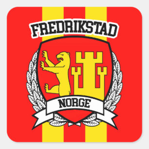 Fredrikstad Square Sticker