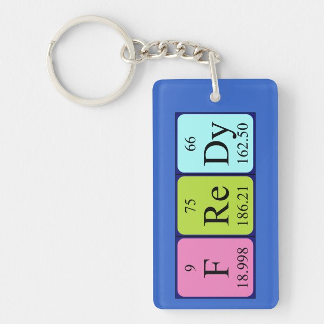 Fredy periodic table name keyring (Front)