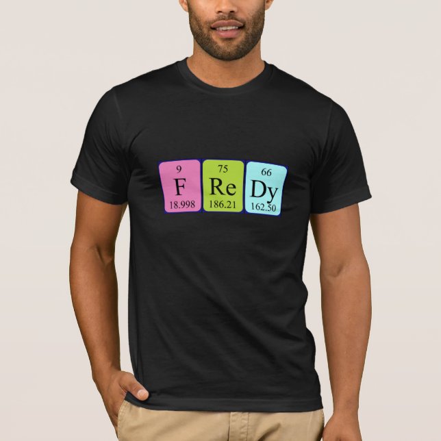 Fredy periodic table name shirt (Front)