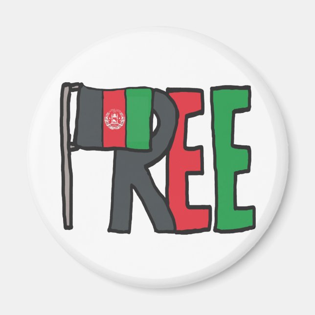 Free Afghanistan Magnet (Front)