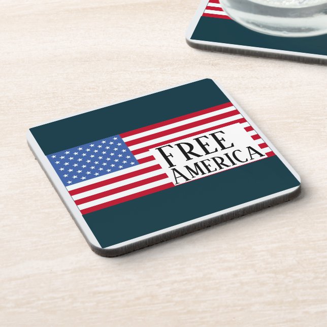 Free America Beverage Coaster (Left Side)