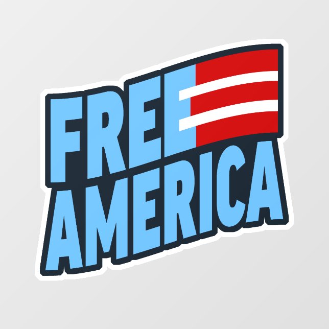 Free America Window Decal (Sheet)