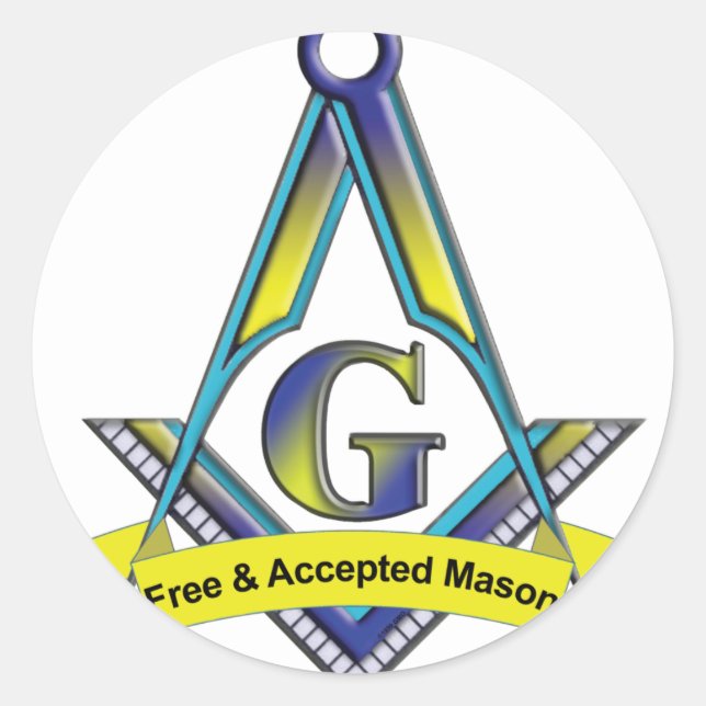 Free and Accepted Masons Classic Round Sticker (Front)