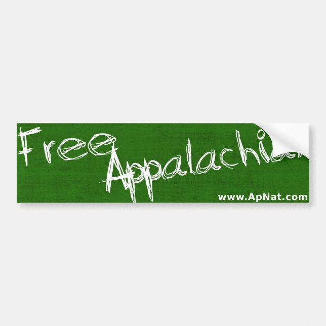 Free Appalachia!  Bumpersticker Bumper Sticker (Front)