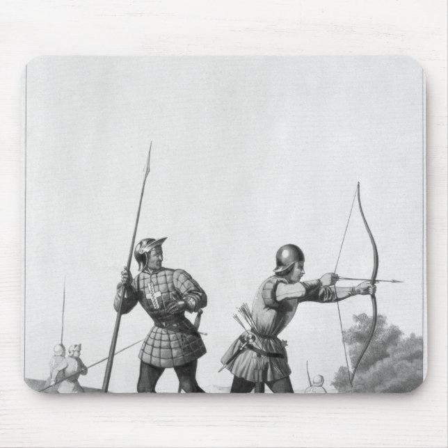 Free archers during the reign of Louis XI Mouse Pad (Front)