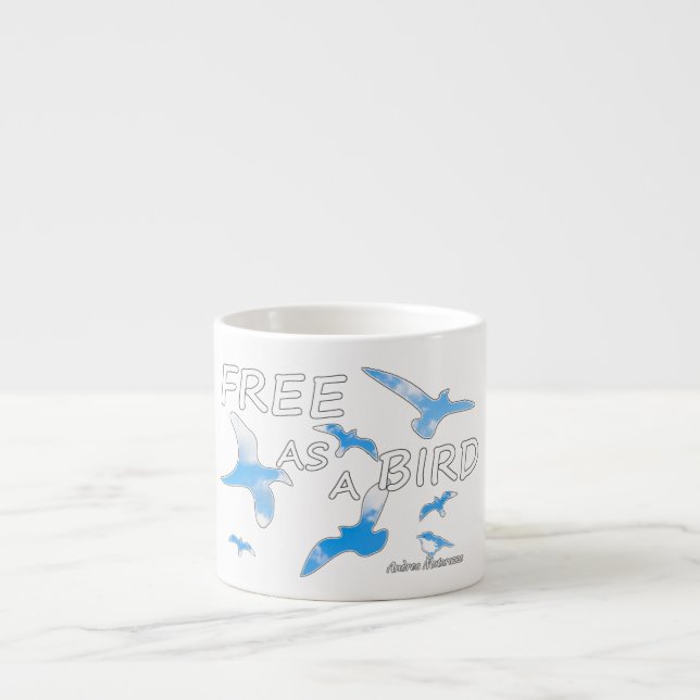 Free as a Bird 2 Espresso Cup (Front)