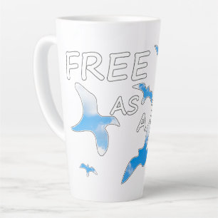 Free as a Bird 2 Latte Mug