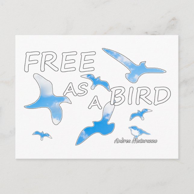 Free as a Bird 2 Postcard (Front)