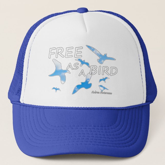 Free as a Bird 2 Trucker Hat (Front)