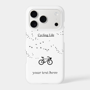 Free as a Bird Cycling Life Black and White Art