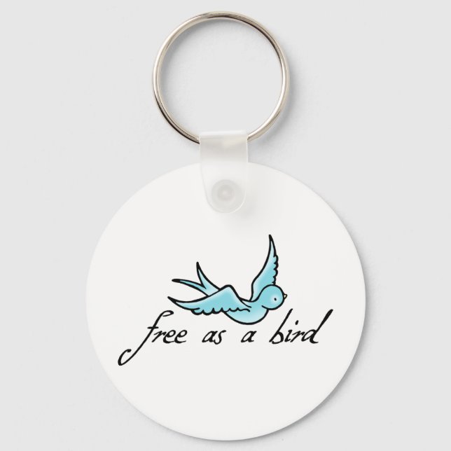 Free as a Bird Key Ring (Front)
