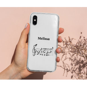 Free as a bird, song birds acting as musical notes iPhone 11 case