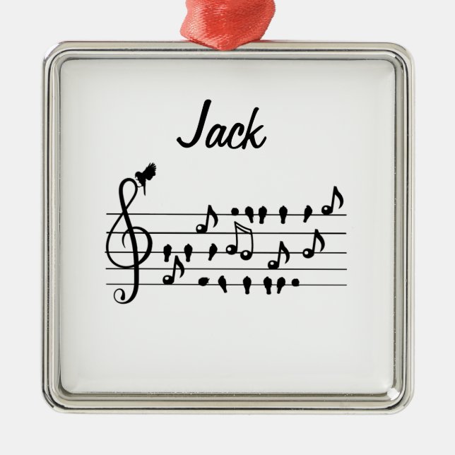 Free as a bird, song birds customizable metal ornament (Front)