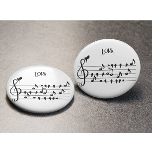 Free as a bird, song birds notes customisable magnet