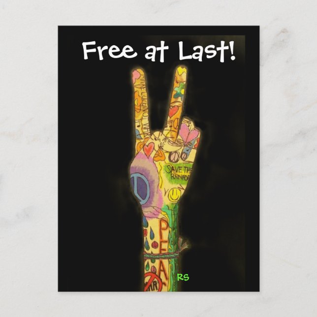 Free at Last !  SRF Postcard (Front)