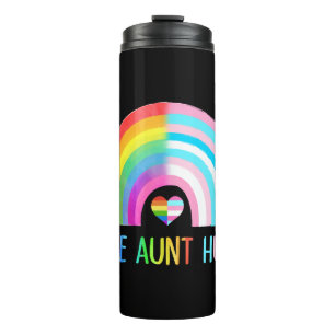 Free Aunt Hugs Gay Pride Lgbtq Lgbt Rainbow Thermal Tumbler