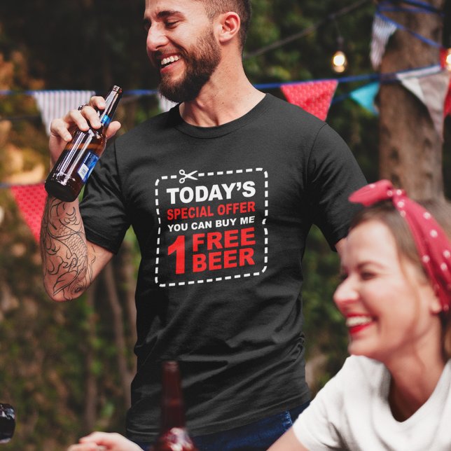 Free Beer Special Offer - Funny Drinking T-Shirt (Creator Uploaded)