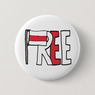 Free Belarus 6 Cm Round Badge