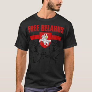 FREE BELARUS Pogonya Belarus Flag White Red Whi T-Shirt