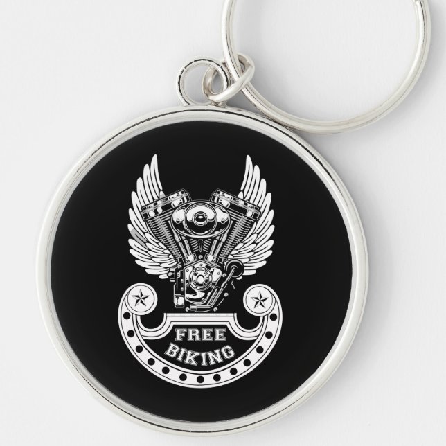 Free biking key ring (Front)