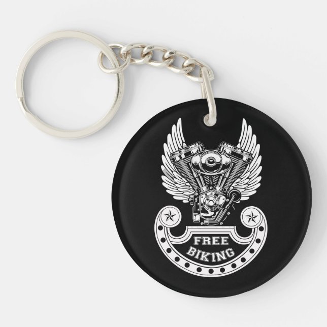 Free biking key ring (Front)