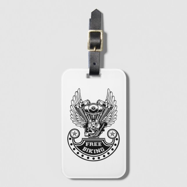 Free biking luggage tag (Front Vertical)