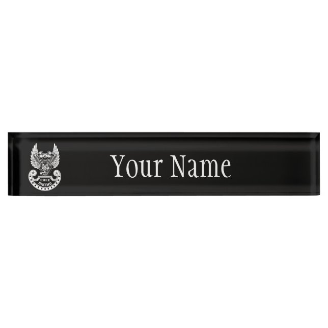 Free biking nameplate (Front)