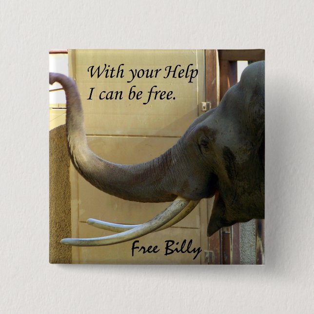 Free Billy-The Elephabt_ Button (Front)