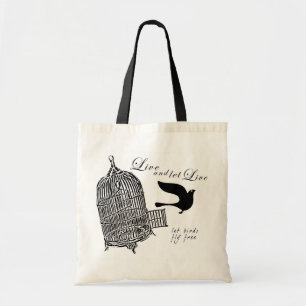 free bird fly tote bag