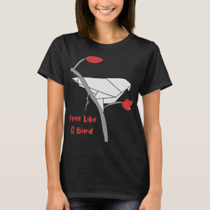 Free Bird Origami Artist Japan Folding Art T-Shirt