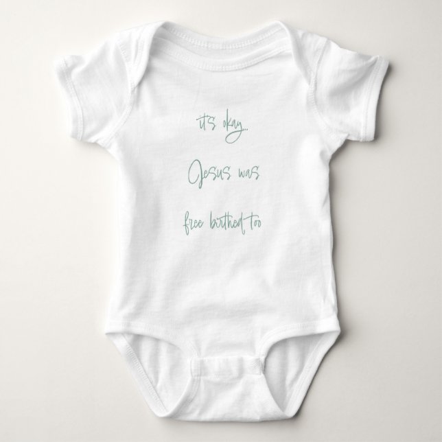 Free Birth Jersey | Funny Baby Bodysuit (Front)