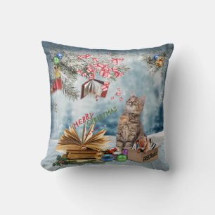 Free Books for Christmas Cushion