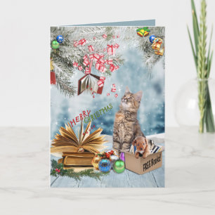 Free Books for Christmas Holiday Card