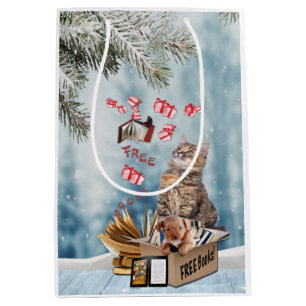 Free Books for Christmas Medium Gift Bag