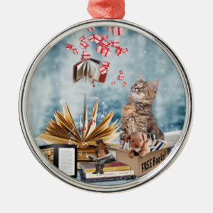 Free Books Metal Tree Decoration