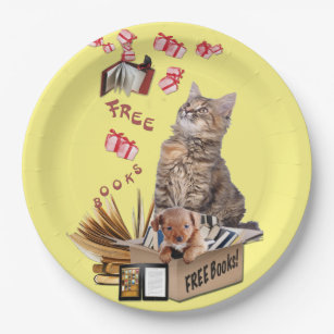 Free Books Paper Plate