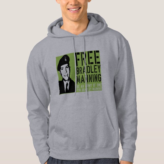 free Bradley Manning Hoodie (Front)