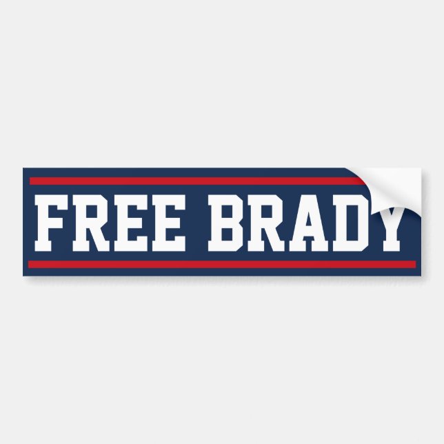 Free Brady bumper sticker (Front)